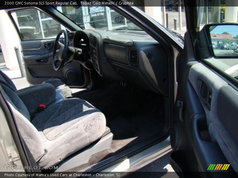 Topaz Gold Metallic / Graphite 2000 GMC Sonoma SLS Sport Regular Cab
