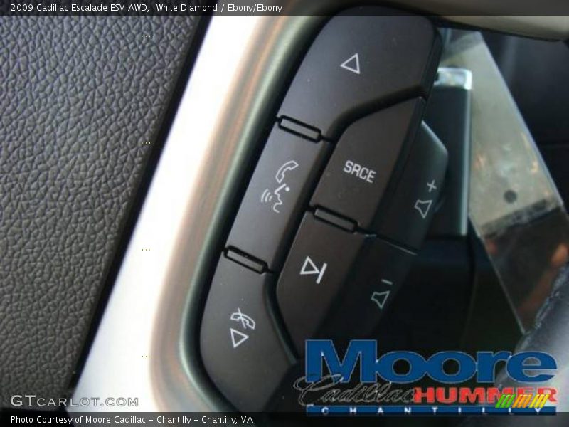 White Diamond / Ebony/Ebony 2009 Cadillac Escalade ESV AWD