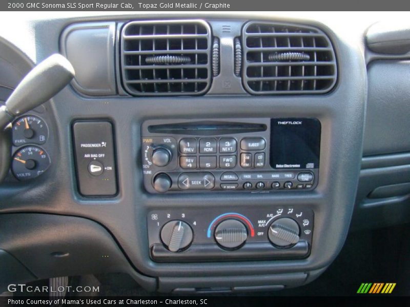 Topaz Gold Metallic / Graphite 2000 GMC Sonoma SLS Sport Regular Cab