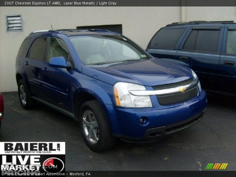 Laser Blue Metallic / Light Gray 2007 Chevrolet Equinox LT AWD
