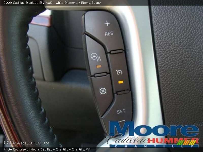 White Diamond / Ebony/Ebony 2009 Cadillac Escalade ESV AWD