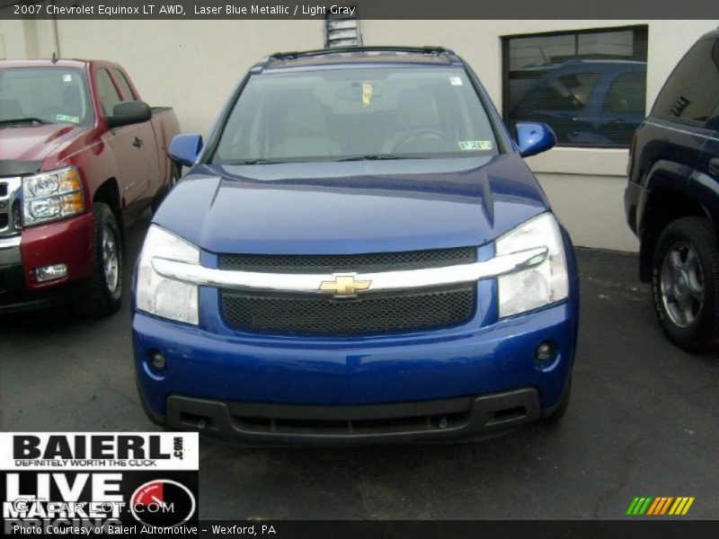 Laser Blue Metallic / Light Gray 2007 Chevrolet Equinox LT AWD