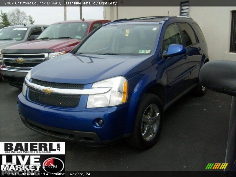 Laser Blue Metallic / Light Gray 2007 Chevrolet Equinox LT AWD