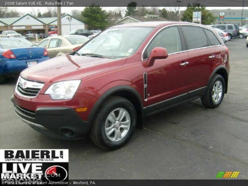 Ruby Red / Tan 2008 Saturn VUE XE