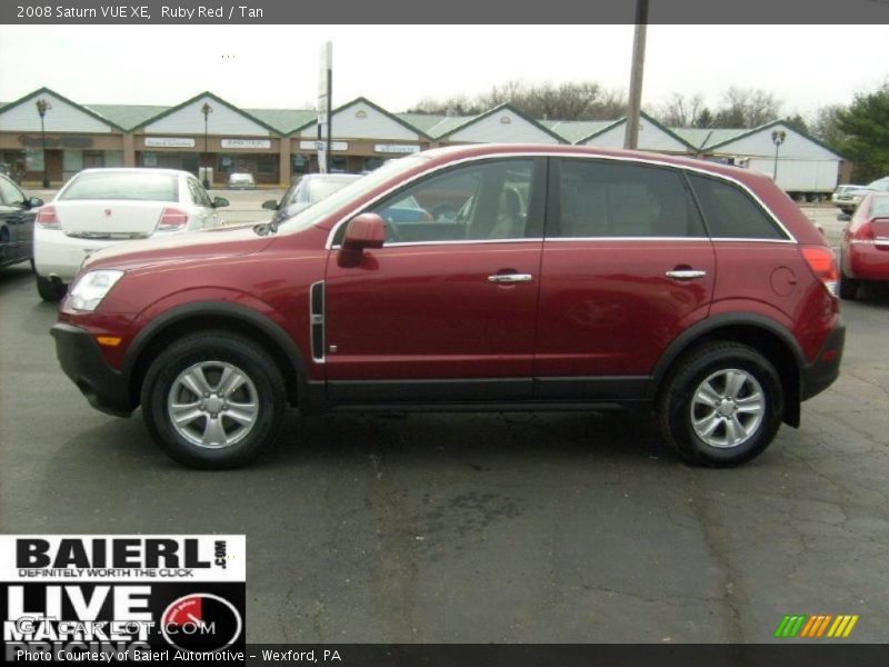Ruby Red / Tan 2008 Saturn VUE XE