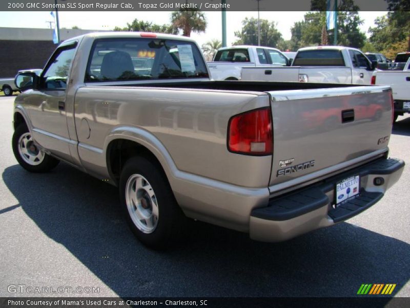 Topaz Gold Metallic / Graphite 2000 GMC Sonoma SLS Sport Regular Cab