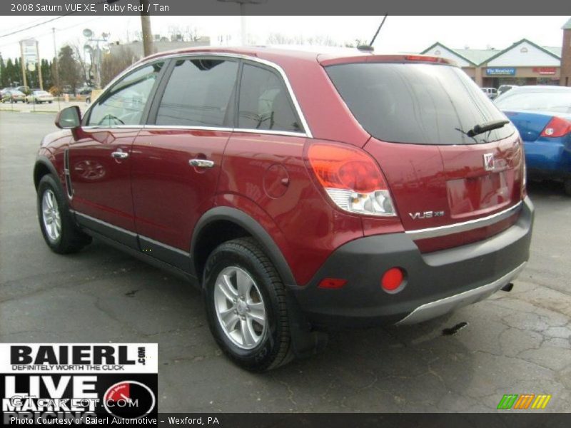 Ruby Red / Tan 2008 Saturn VUE XE