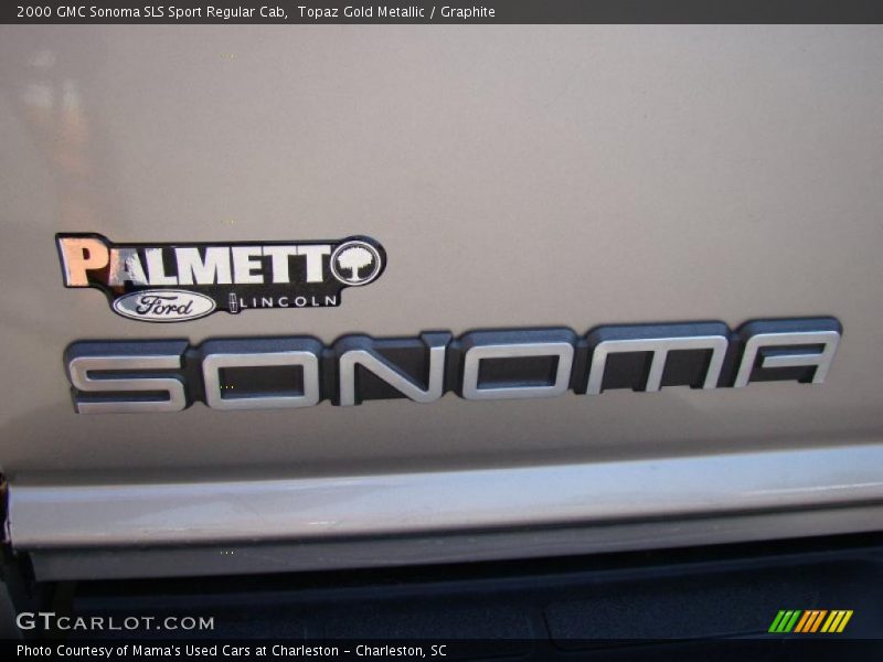 Topaz Gold Metallic / Graphite 2000 GMC Sonoma SLS Sport Regular Cab