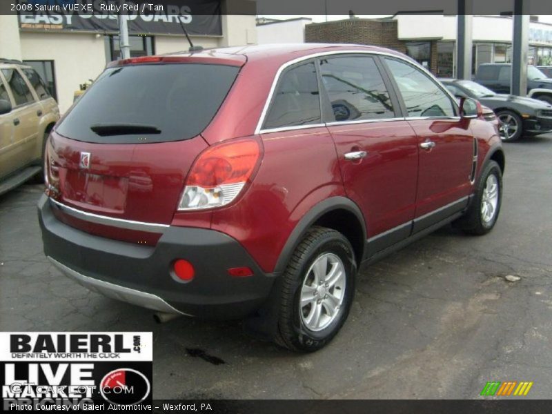 Ruby Red / Tan 2008 Saturn VUE XE