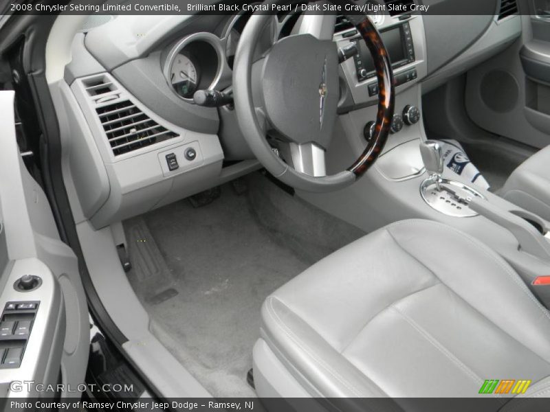 Brilliant Black Crystal Pearl / Dark Slate Gray/Light Slate Gray 2008 Chrysler Sebring Limited Convertible