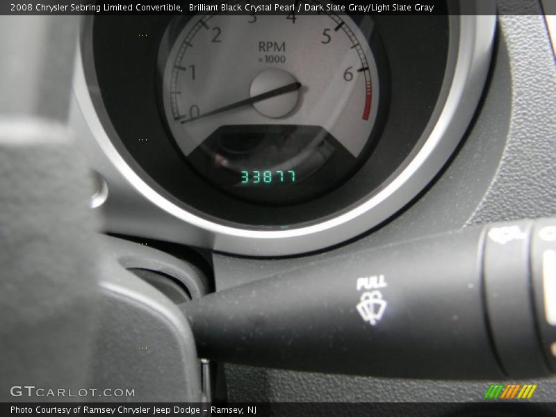 Brilliant Black Crystal Pearl / Dark Slate Gray/Light Slate Gray 2008 Chrysler Sebring Limited Convertible
