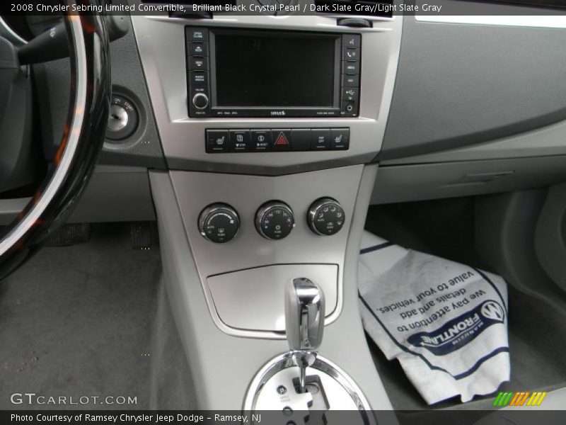 Brilliant Black Crystal Pearl / Dark Slate Gray/Light Slate Gray 2008 Chrysler Sebring Limited Convertible