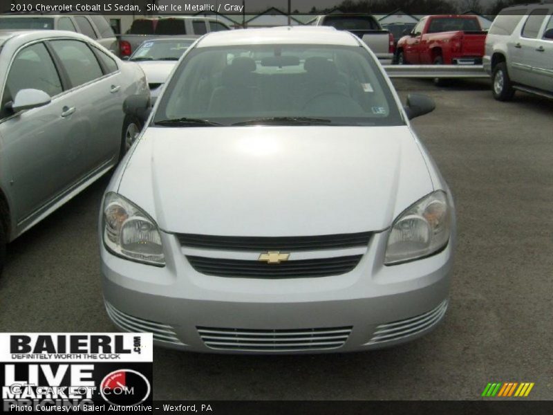 Silver Ice Metallic / Gray 2010 Chevrolet Cobalt LS Sedan