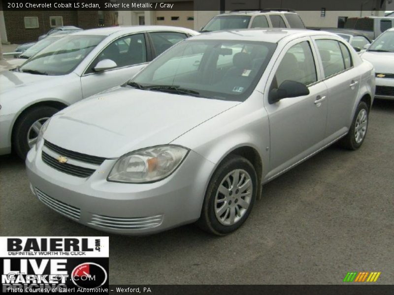 Silver Ice Metallic / Gray 2010 Chevrolet Cobalt LS Sedan