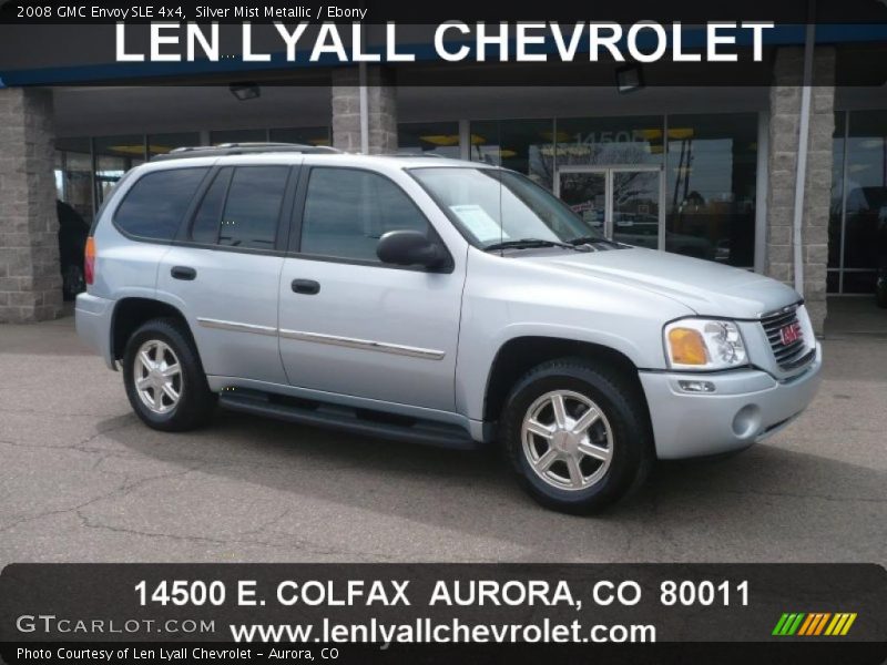 Silver Mist Metallic / Ebony 2008 GMC Envoy SLE 4x4