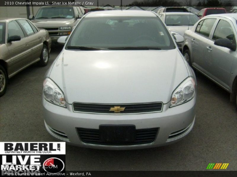 Silver Ice Metallic / Gray 2010 Chevrolet Impala LS