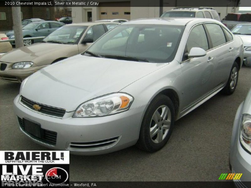 Silver Ice Metallic / Gray 2010 Chevrolet Impala LS