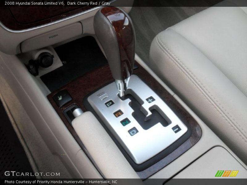 Dark Cherry Red / Gray 2008 Hyundai Sonata Limited V6