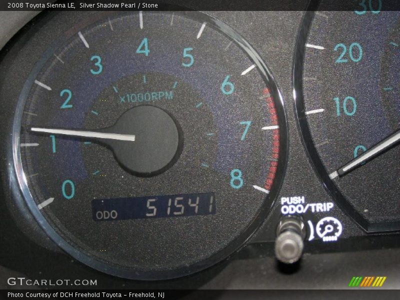 Silver Shadow Pearl / Stone 2008 Toyota Sienna LE