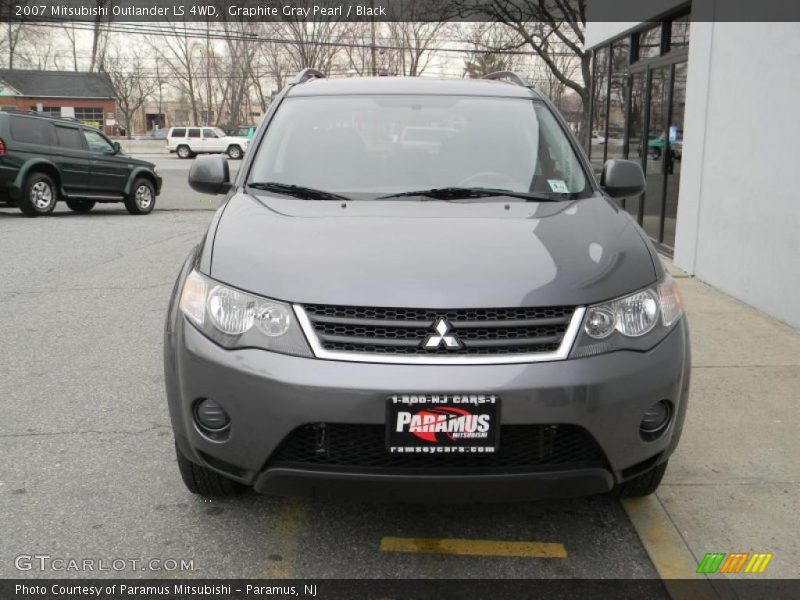 Graphite Gray Pearl / Black 2007 Mitsubishi Outlander LS 4WD