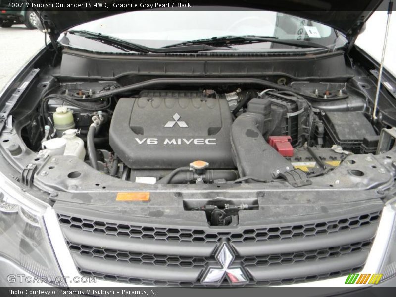 Graphite Gray Pearl / Black 2007 Mitsubishi Outlander LS 4WD