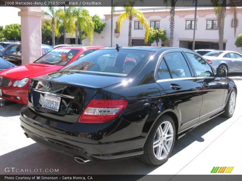 Black / Grey/Black 2008 Mercedes-Benz C 350 Sport