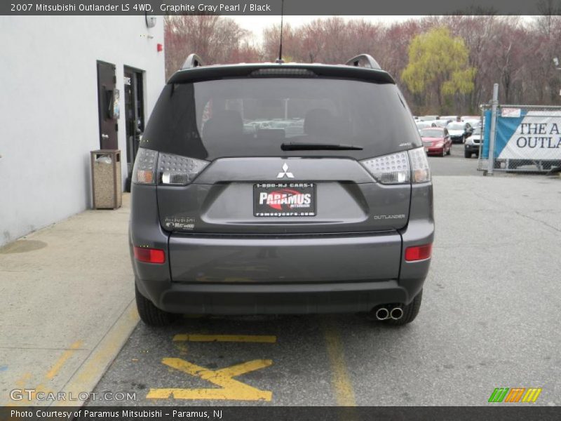 Graphite Gray Pearl / Black 2007 Mitsubishi Outlander LS 4WD