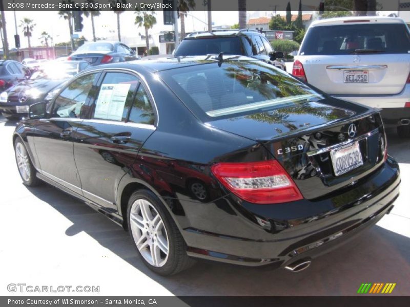 Black / Grey/Black 2008 Mercedes-Benz C 350 Sport