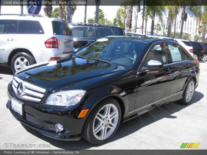 Black / Grey/Black 2008 Mercedes-Benz C 350 Sport
