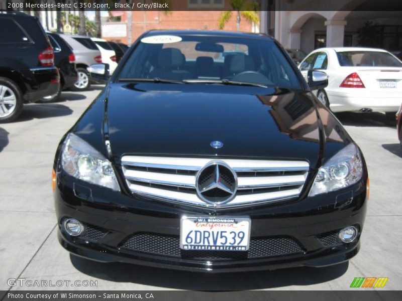 Black / Grey/Black 2008 Mercedes-Benz C 350 Sport