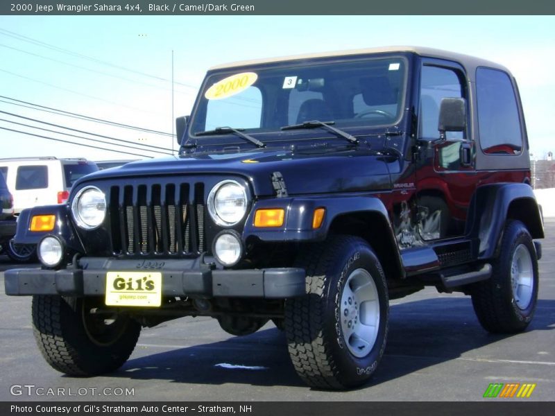 Black / Camel/Dark Green 2000 Jeep Wrangler Sahara 4x4
