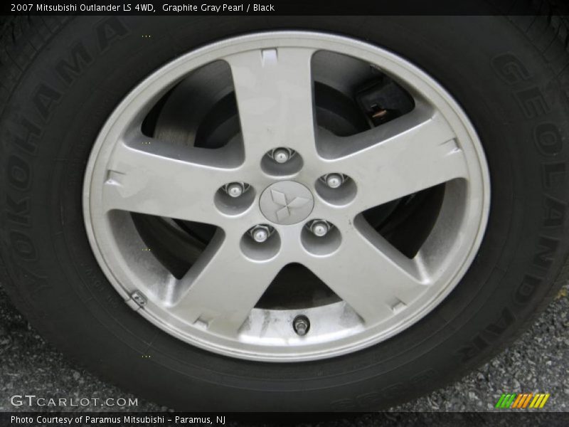 Graphite Gray Pearl / Black 2007 Mitsubishi Outlander LS 4WD