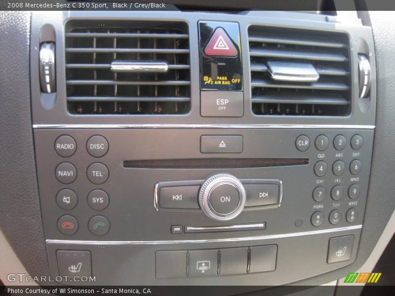 Black / Grey/Black 2008 Mercedes-Benz C 350 Sport