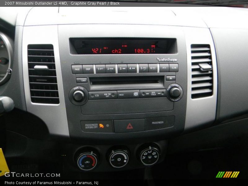 Graphite Gray Pearl / Black 2007 Mitsubishi Outlander LS 4WD
