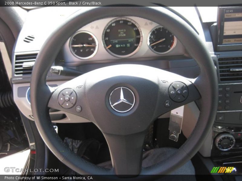 Black / Grey/Black 2008 Mercedes-Benz C 350 Sport