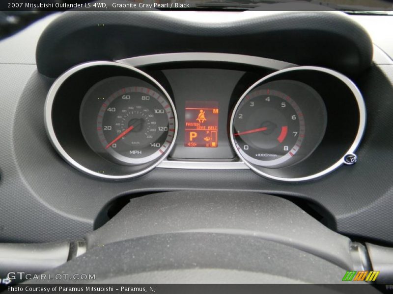 Graphite Gray Pearl / Black 2007 Mitsubishi Outlander LS 4WD