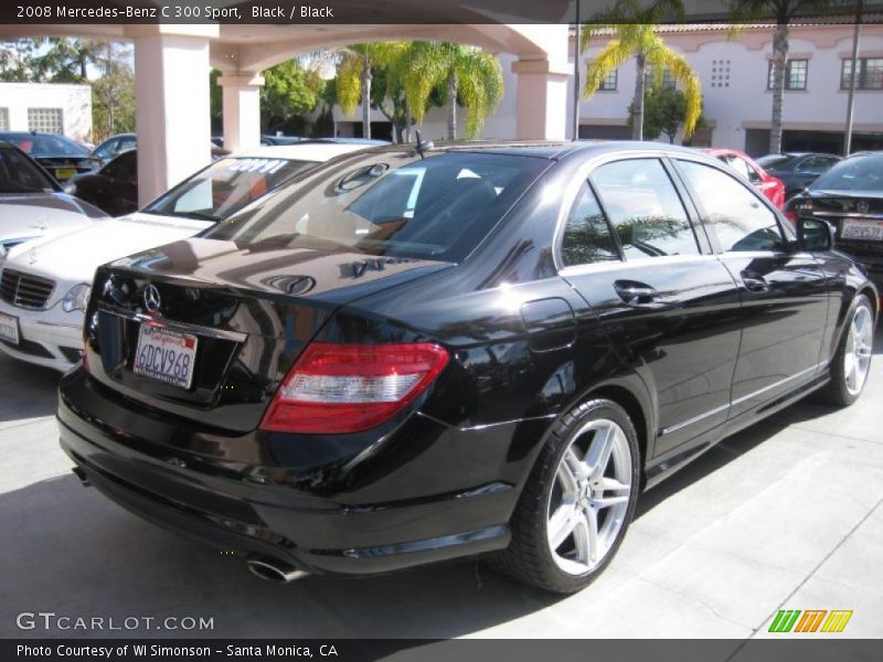 Black / Black 2008 Mercedes-Benz C 300 Sport
