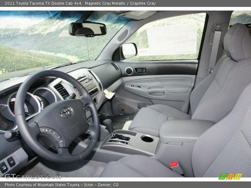 Magnetic Gray Metallic / Graphite Gray 2011 Toyota Tacoma TX Double Cab 4x4