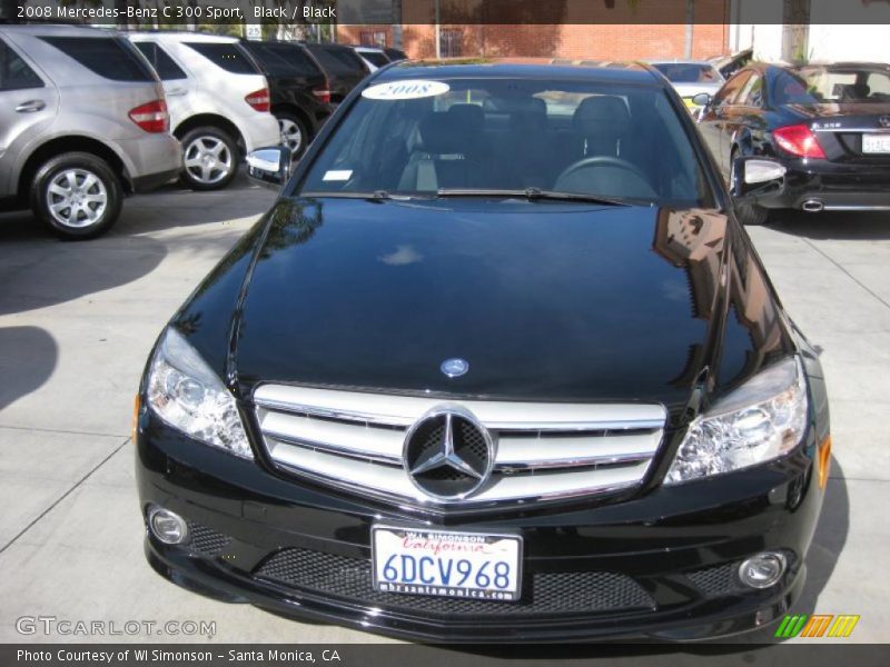 Black / Black 2008 Mercedes-Benz C 300 Sport