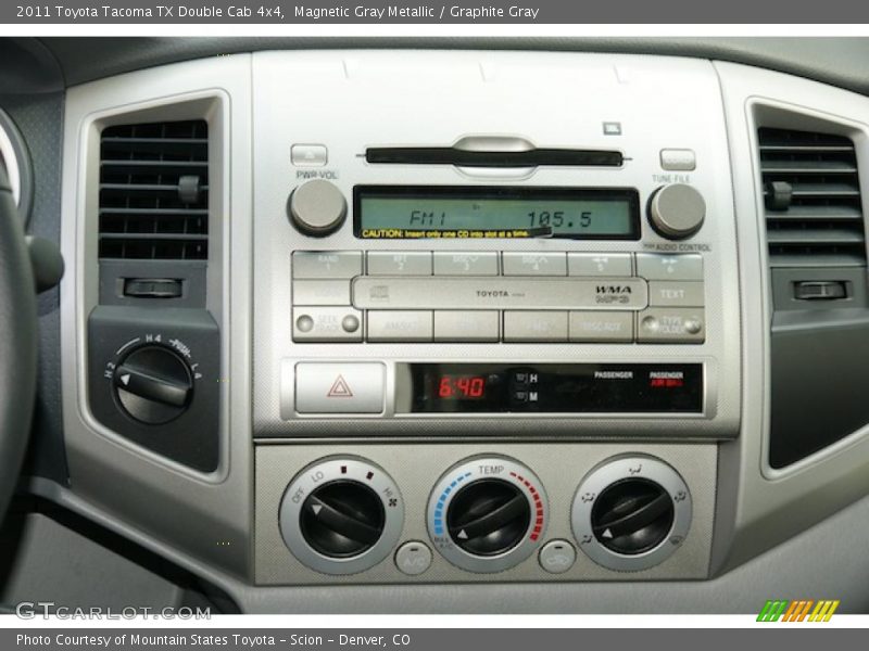 Magnetic Gray Metallic / Graphite Gray 2011 Toyota Tacoma TX Double Cab 4x4