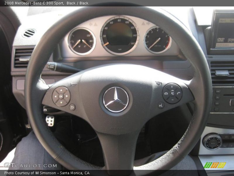 Black / Black 2008 Mercedes-Benz C 300 Sport