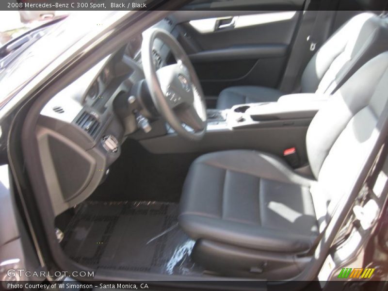 Black / Black 2008 Mercedes-Benz C 300 Sport