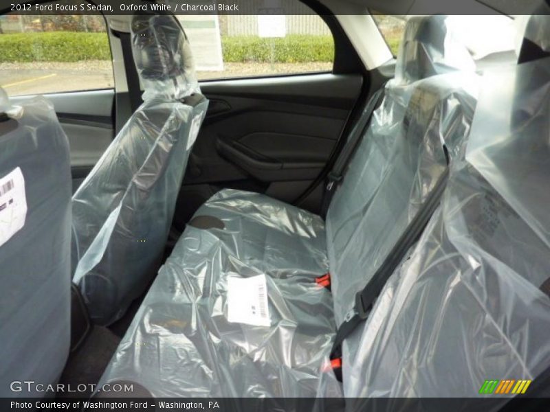 Oxford White / Charcoal Black 2012 Ford Focus S Sedan