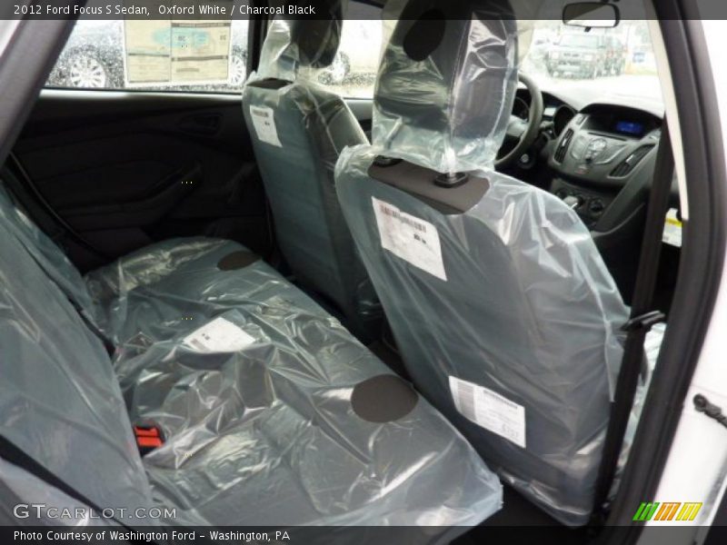 Oxford White / Charcoal Black 2012 Ford Focus S Sedan