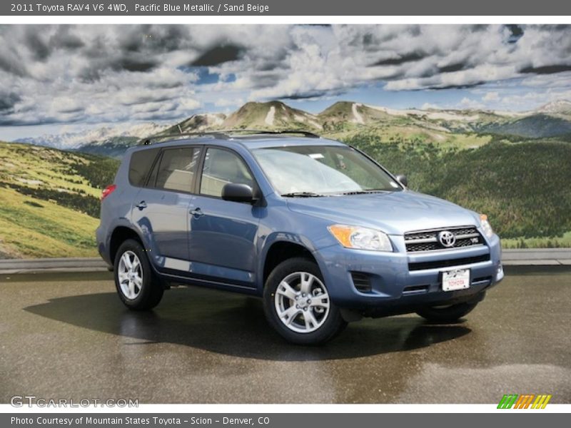 Pacific Blue Metallic / Sand Beige 2011 Toyota RAV4 V6 4WD