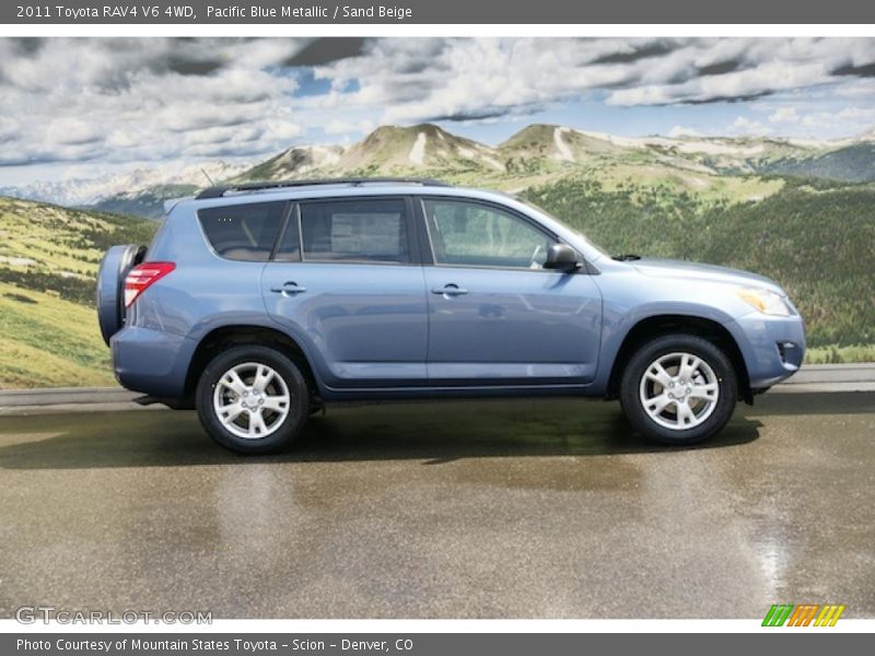 Pacific Blue Metallic / Sand Beige 2011 Toyota RAV4 V6 4WD