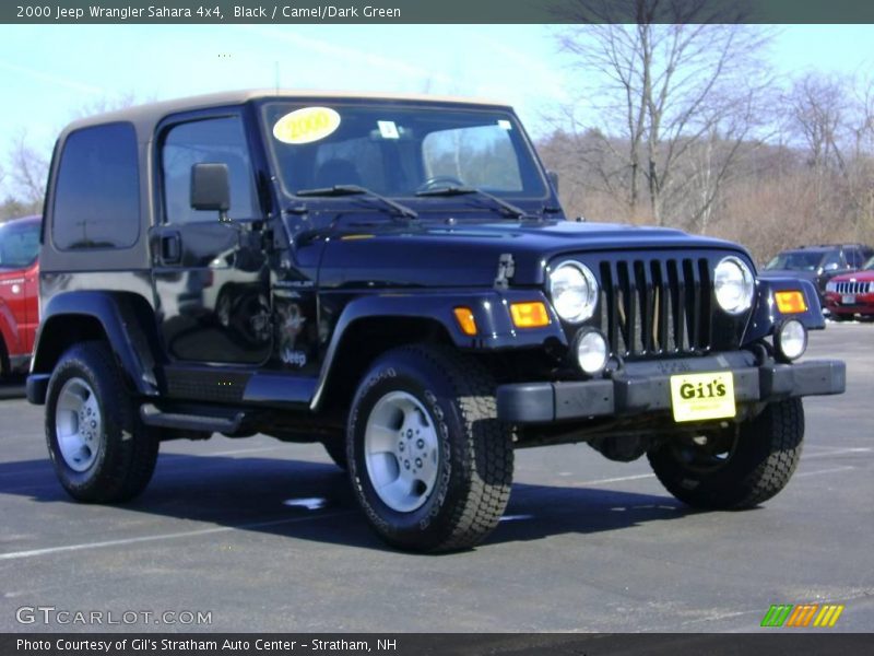 Black / Camel/Dark Green 2000 Jeep Wrangler Sahara 4x4