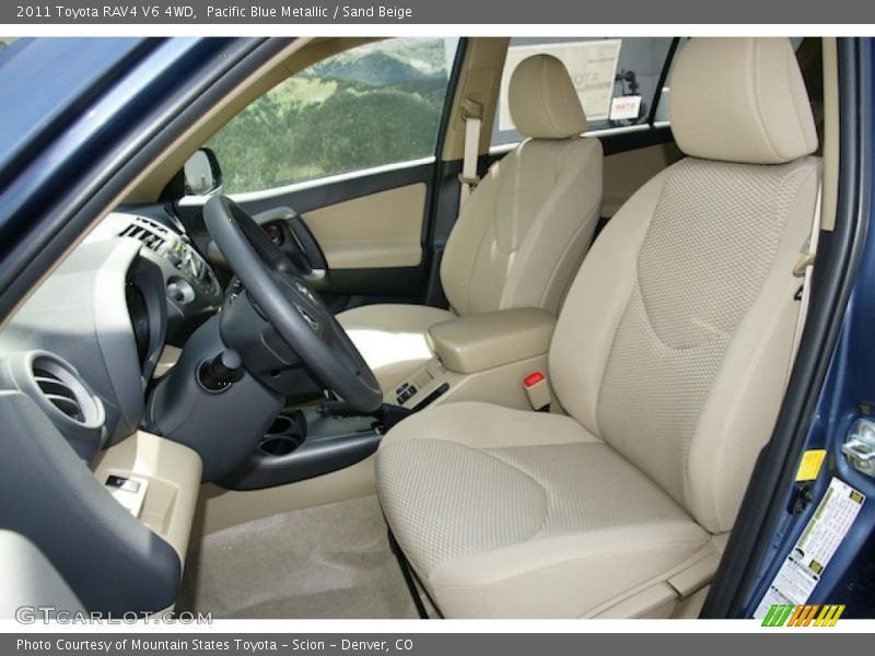 Pacific Blue Metallic / Sand Beige 2011 Toyota RAV4 V6 4WD