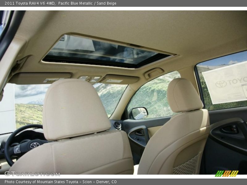 Pacific Blue Metallic / Sand Beige 2011 Toyota RAV4 V6 4WD