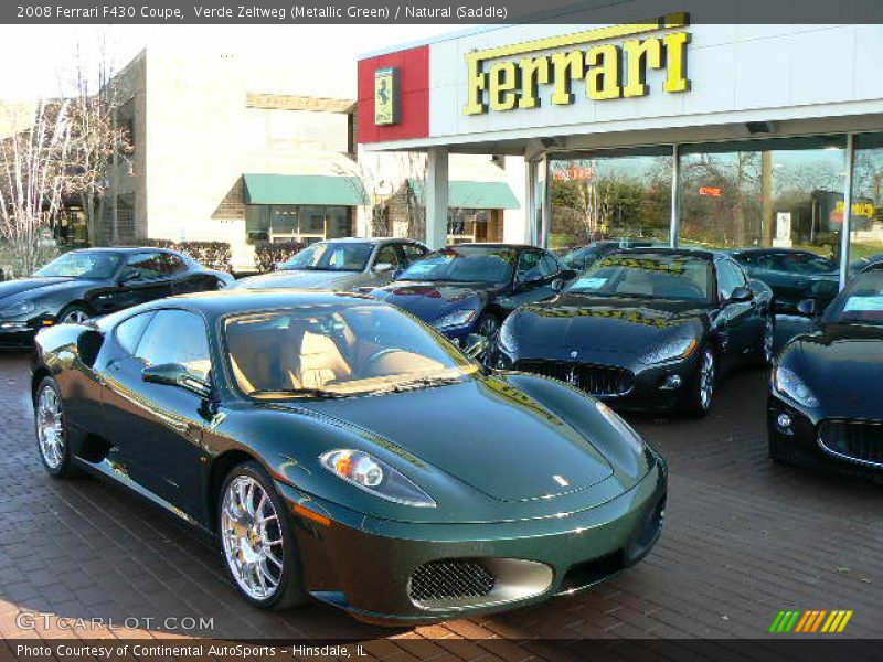Verde Zeltweg (Metallic Green) / Natural (Saddle) 2008 Ferrari F430 Coupe